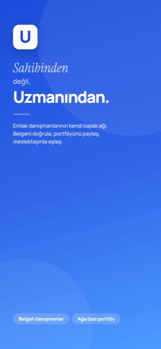 Uzmanından açılış ekranı